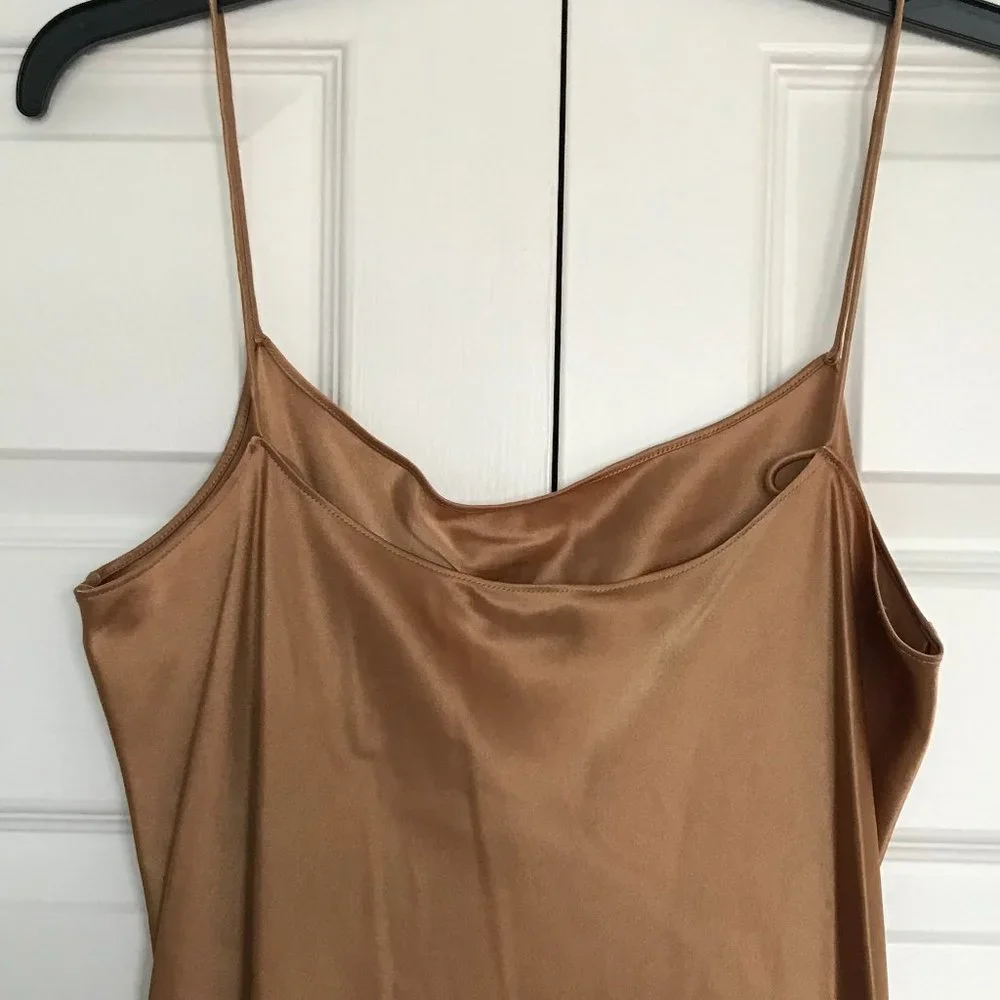 ⚡️SOLD ON EBAY⚡️Theory Telson Bronze Flat Sateen Dress (NWT) - Picture 5 of 13